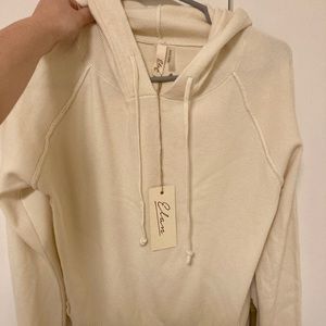 Elan boutique brand cream hoodie sweater NWT